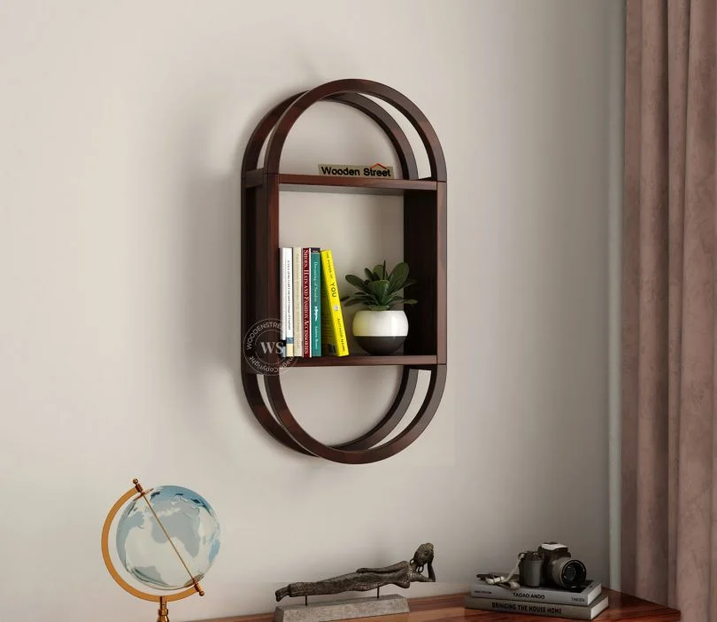 Cyrus Sheesham Wood Wall Mount Multipurpose Rack